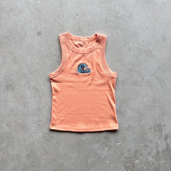 WAVES embroidered TANK TOP. - Picture 1 of 1